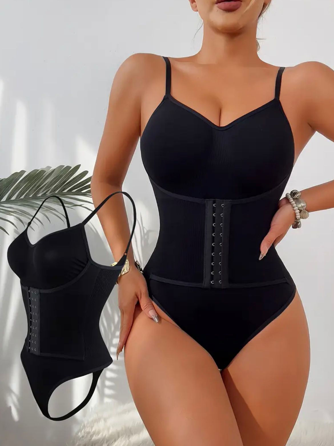 snatched seamles thong bodysuit