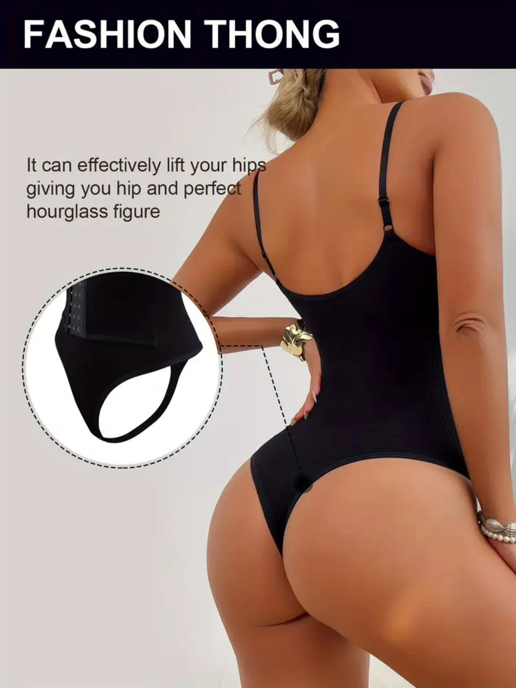 snatched seamles thong bodysuit