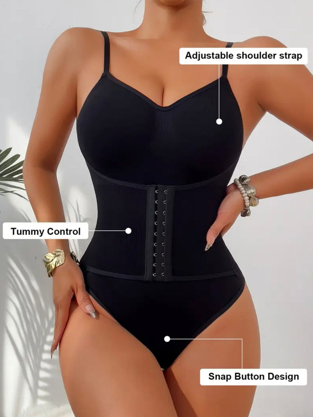 snatched seamles thong bodysuit