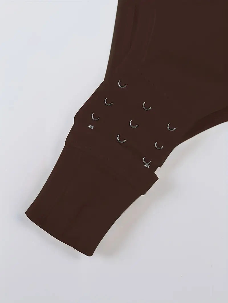 Women's Ribbed Tummy Control Shapewear Bodysuit,